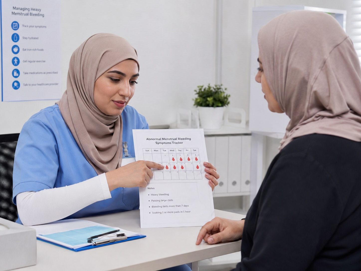 Abnormal bleeding and menstrual cycle consultation