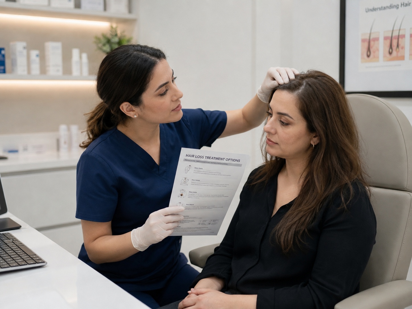 Hair loss treatment consultation