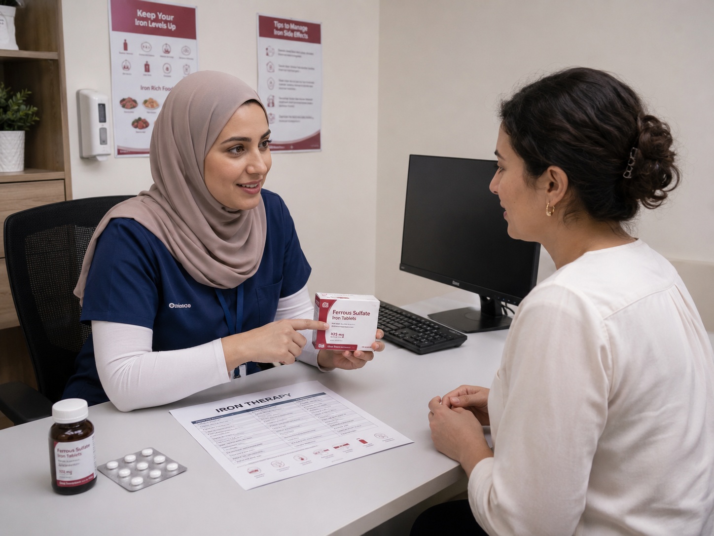 Iron therapy consultation