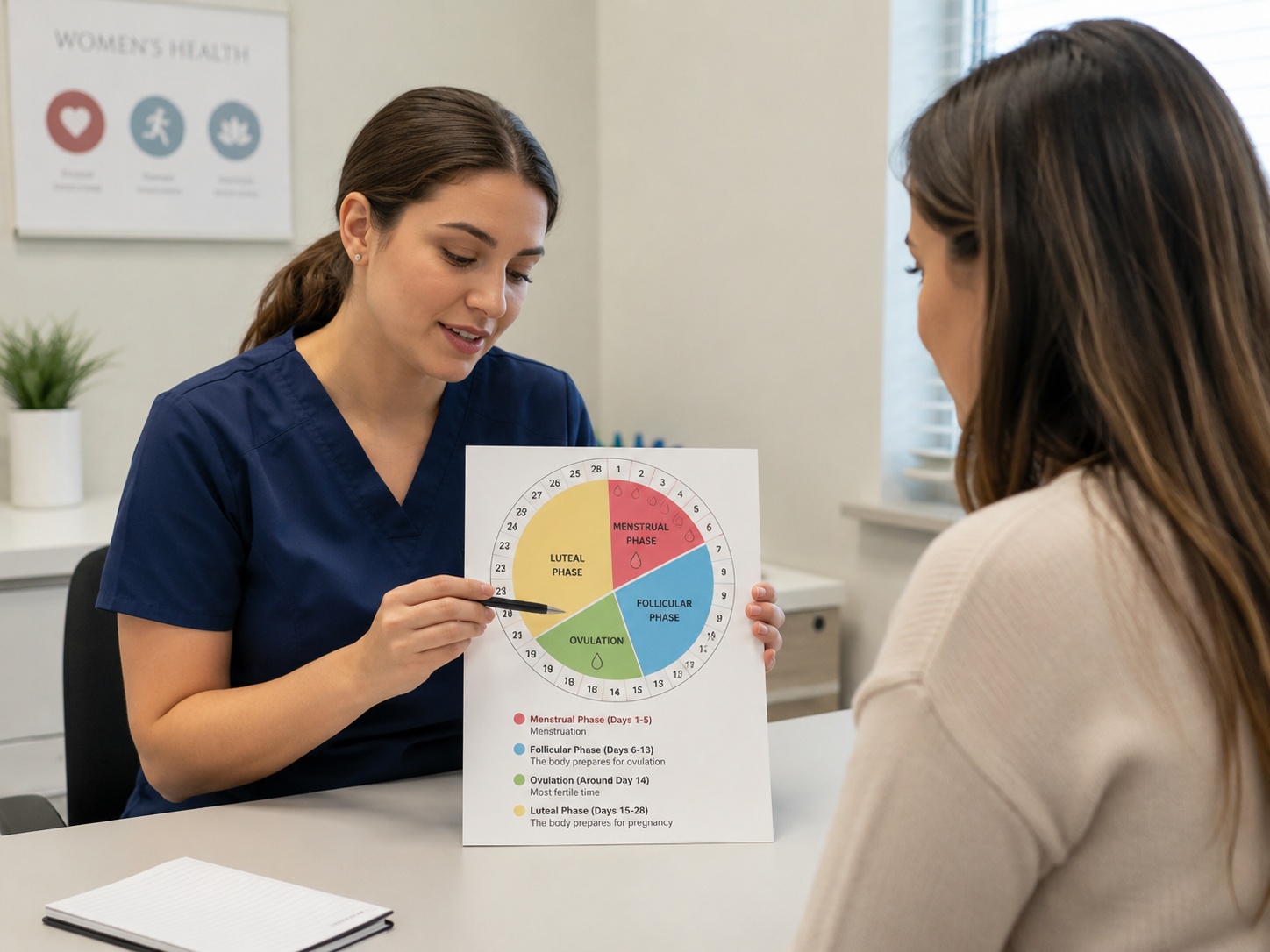Menstruation treatment and women's health consultation